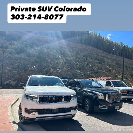 Powderhound vehicles parked at casino in Central City, CO