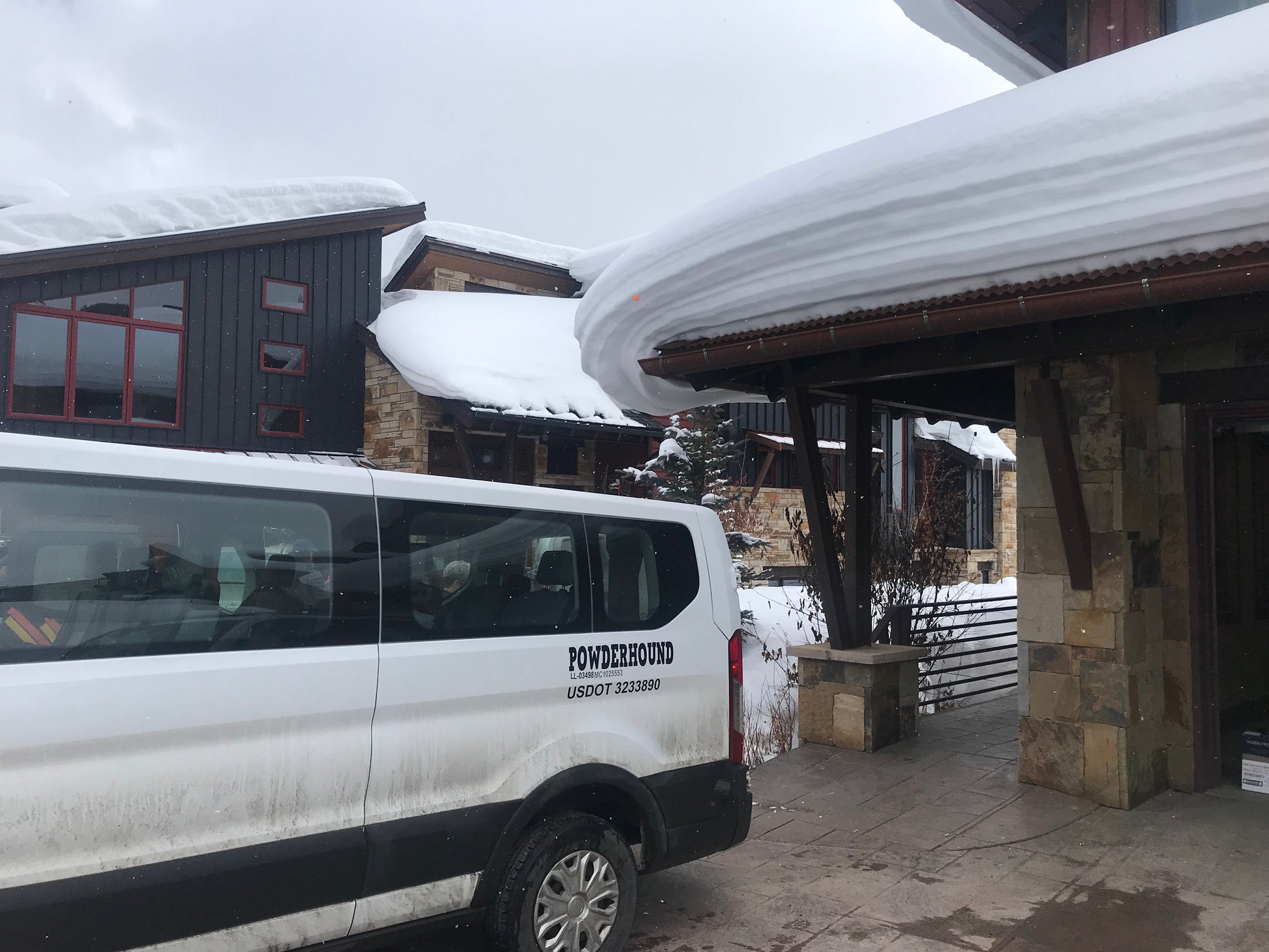 888-248-7772 Powderhound van at house in copper